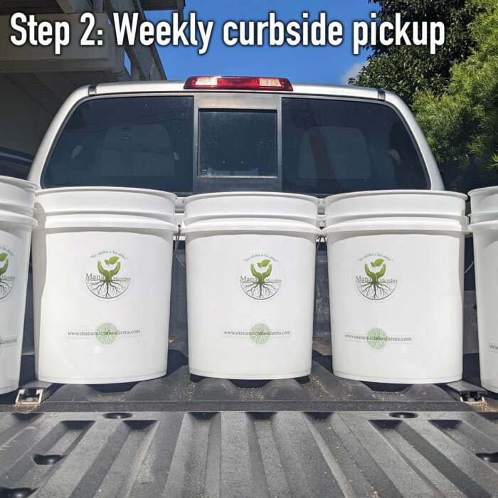 step 2: weekly pickup